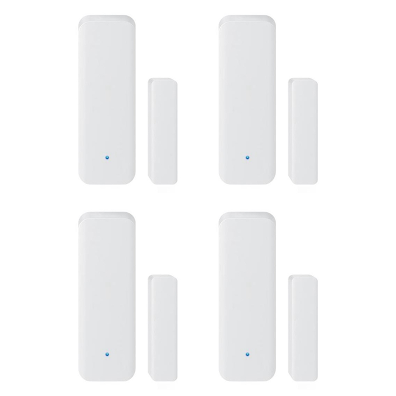 ARELENE 4X TUYA Zigbee 3.0 Smart Window Door Sensor Wireless Connection Multifunction for Smart Hub App