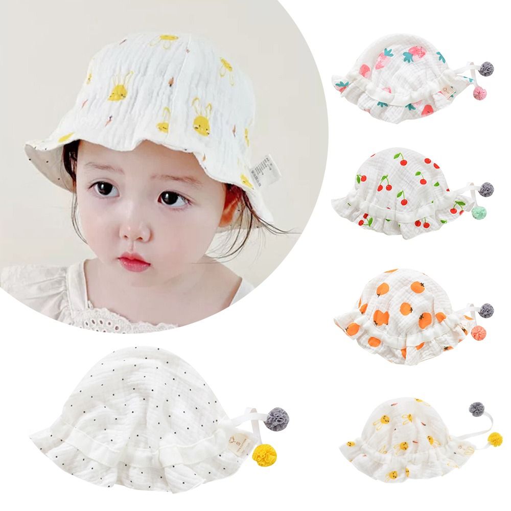 【Hot demand】 Fashion Thin Baby Children Fisherman Hat Sunshade Cotton Sun Visor Hats Soft Adjustable Boys Girls Panama Basin Cap For Spring Summer Autumn