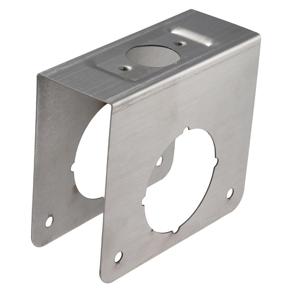 Durable Silver Door Reinforce Stainless Steel Single Bore Hole Door Lock Plate Reinforcement board Home Door