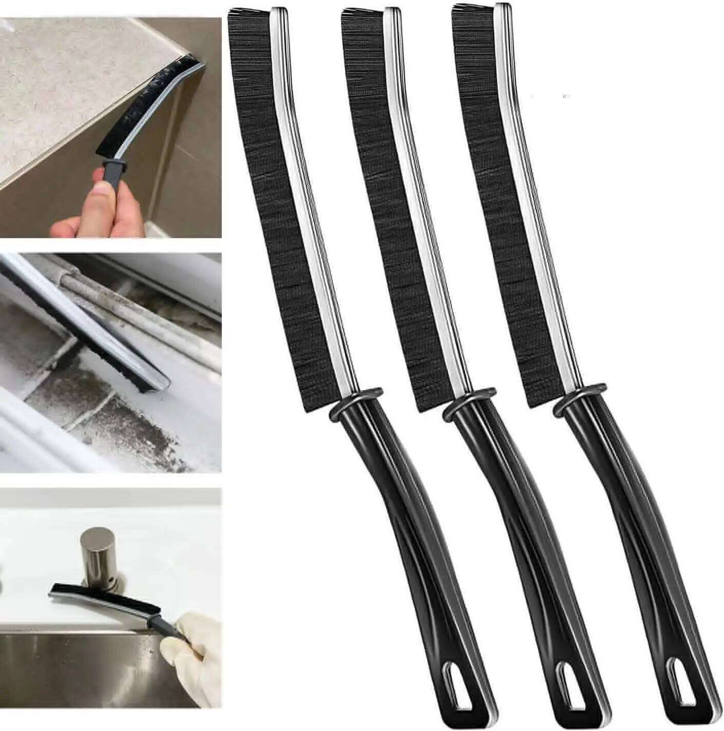 Household Gap Cleaning Durable Grout Hard Bristle Long Handle Cleaner Brush for Tile Joints Dead Angle Shower Floor Lines