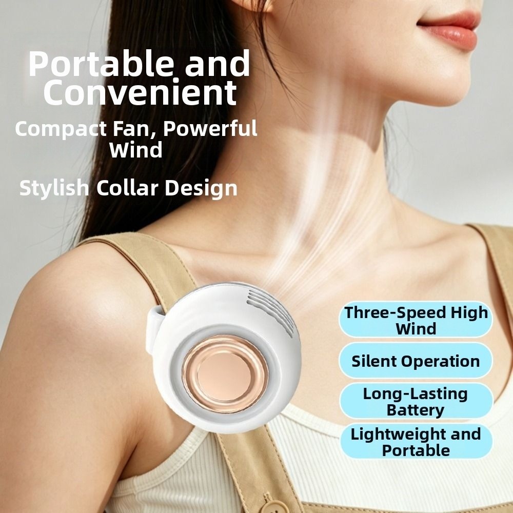 Cooling Artifact Bladeless Clip-On Waist Fan Mute 3 Adjustable Speed Handheld Air Cooler Portable Rechargeable Hanging Waist Fan Construction Site