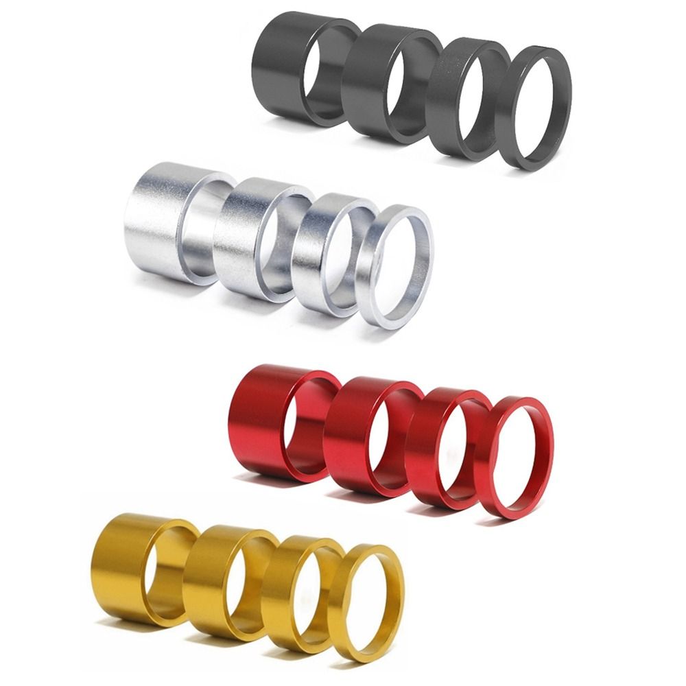 8PCS Durable Aluminum Alloy Bike Headset Washer Lighrweight 5mm/10mm/15mm/20mm Front Fork Washer 4 Colors Bike Stem Handlebar Spacers Road Bike