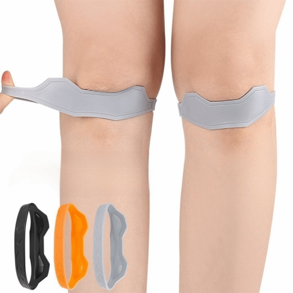 New Silicone Patella Tendon Knee Straps Flexible Fixed Protection Patella Knee Strap Supportive Knee Support Brace Sports