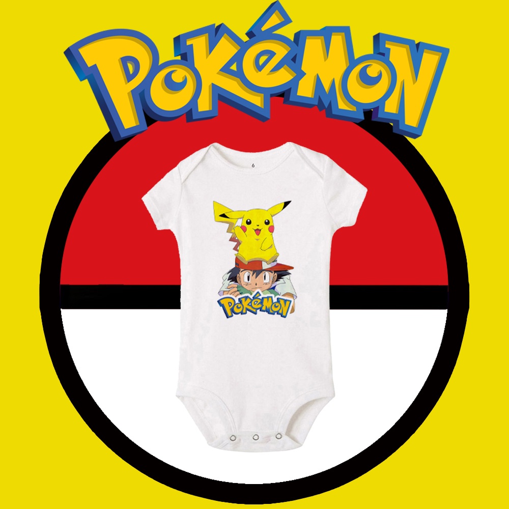 POKEMON GO Pattern Baby Onesie Cartoon Cute Pikachu Baby Jumpsuit Baby Boys Girls Romper Baby Gift C3AP