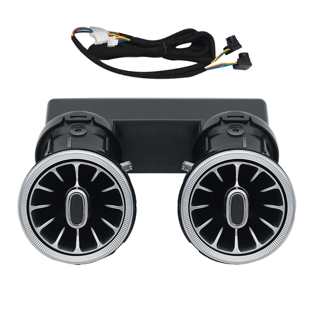 For - C-Class W205 GLC X253 15-21 64Colors Rear Air Conditioner Turbine Outlet LED Ambient Lamp Air Vent