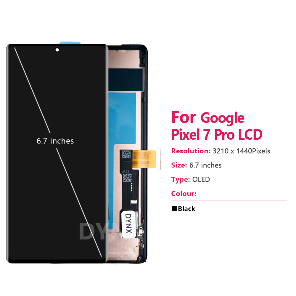 HOT 100% Pixel 7 Pro Display Screen Replacement For Google Pixel 7 Pro GP4BC GE2AE GFE4J Lcd Display Digital Touch Screen With Frame