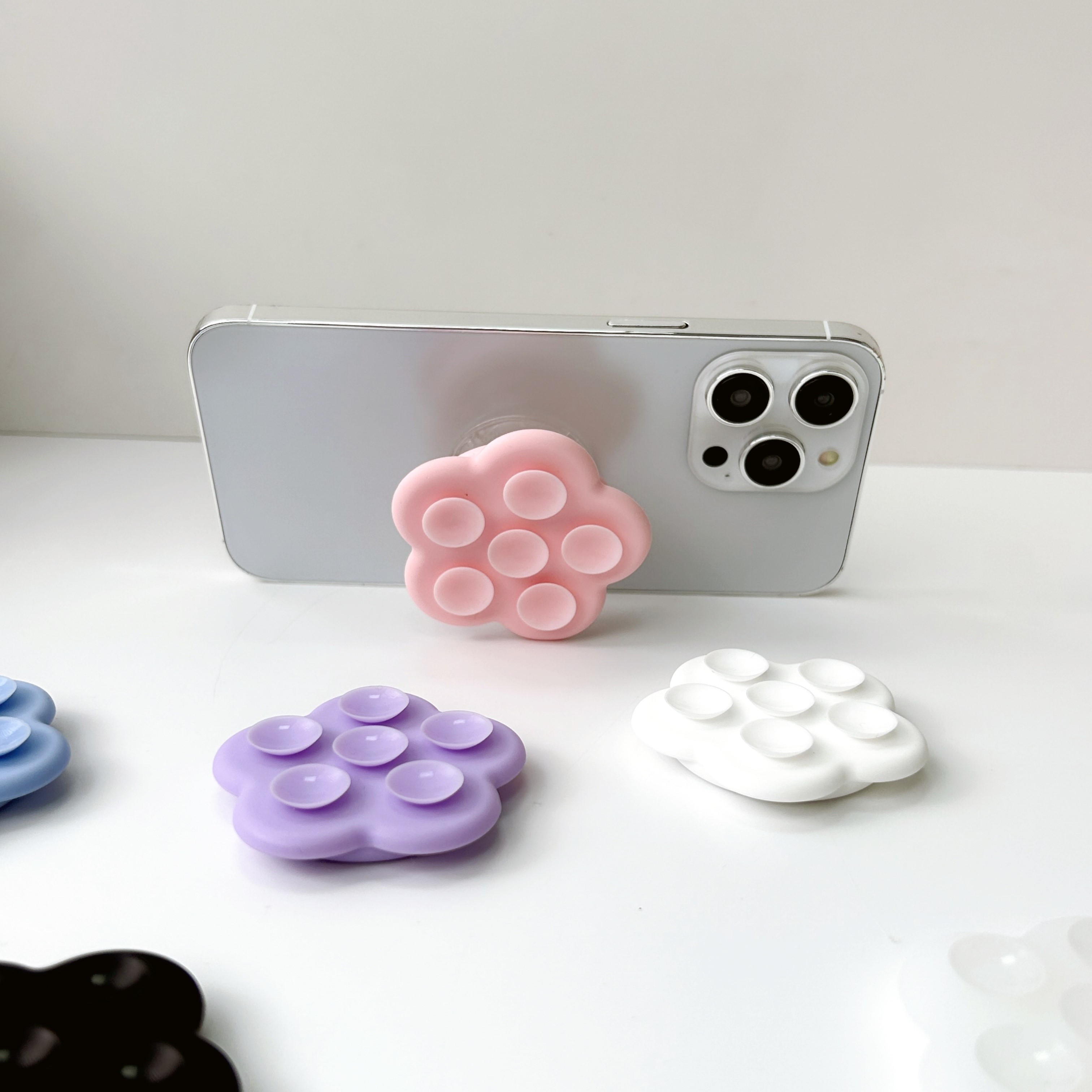 Griptok Sticker Holder Mobile Phone Suction Cup Silicone Socket Grip Tok Mounting Bracket Socket Pocket Mini Vacuum Phone Holder