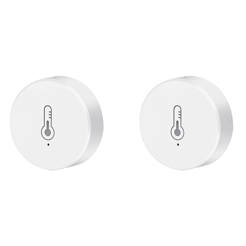 2X Tuya Zigbee 1 Gang Smart Switch with Temperature Humidity Sensor,Tuya Smart Life APP, AC85-250V
