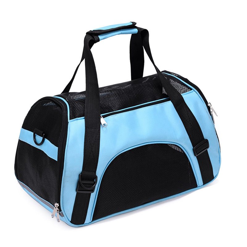 Cat Carrier Soft-Sided Pet Travel Carrier for Cats Dogs Puppy Comfort Portable Folding PetCarrier, B