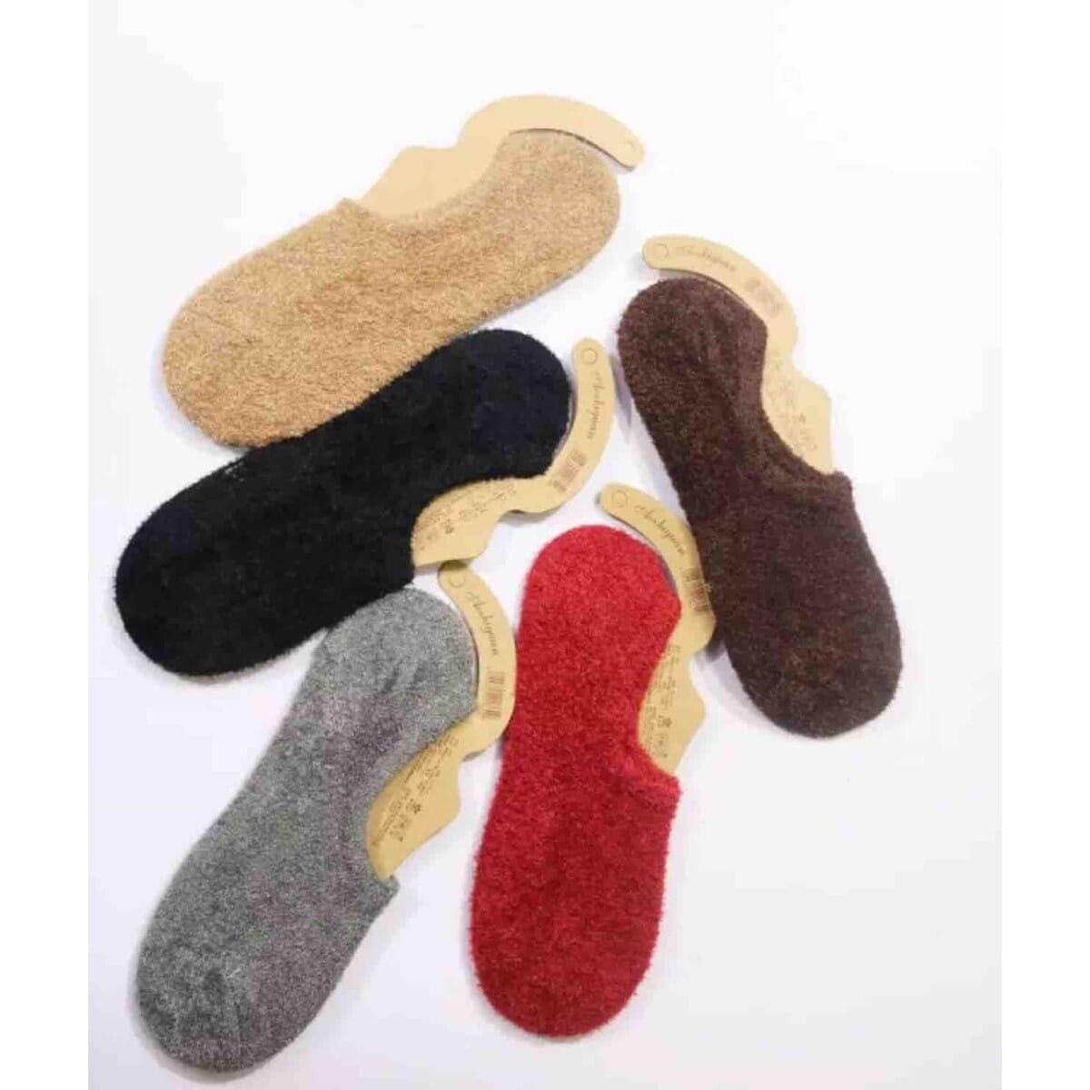 5 Pair Winter Fur Socks - (Color Assorted)