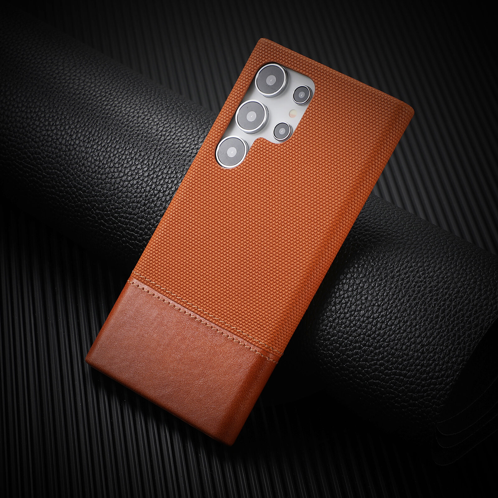 HODON Luxury Business Matte Soft PU Phone Case For Samsung Galaxy S26Ultra S25Ultra S24Ultra S23Ultra Cases Shockproof Protection Back Cover