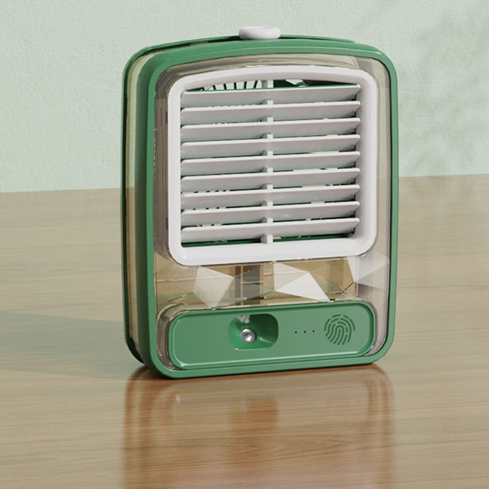 Portable Mini Air Cooler Fan with Humidifier & LED Light 3 Speed USB Cooling Fan