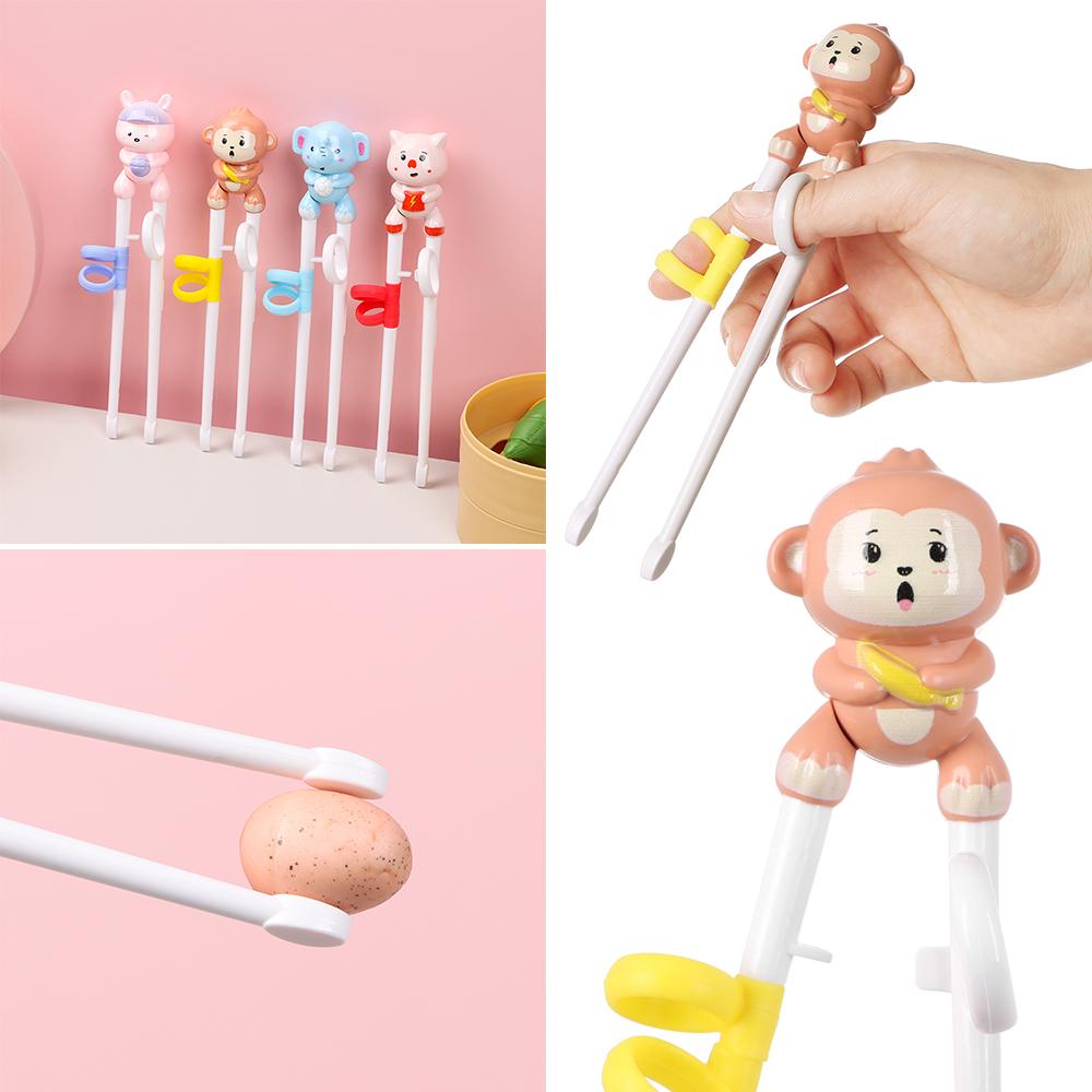 1 Pair Cute Kids Tableware Beginner Chopstick Training Chopsticks Learning Chopsticks Eating Helper