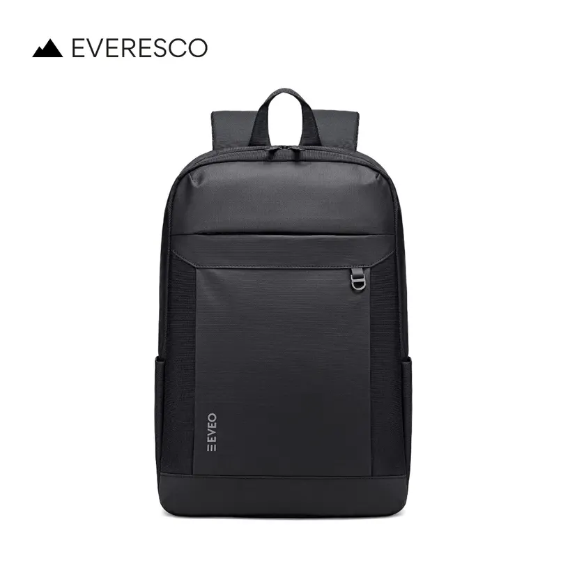Everesco Eveo Luxe Black Laptop Backpack