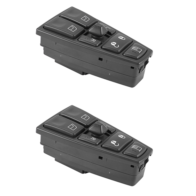 OYPFXMI 2X Master Control Window Switch Door Lock Lift Power Window Switch for Truck Fh12 Fm Vnl Driver Side