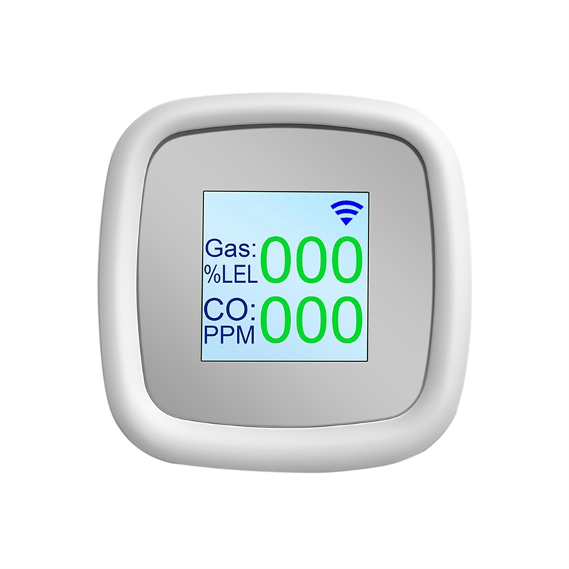 Tuya WIFI Combustible Gas Detector Gas Alarm Digital Gas Detection Sensor Sound Alarm Smart Air Quality Detector,B