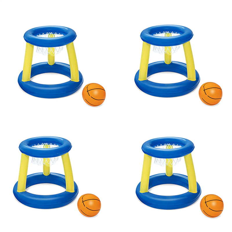 4X Water Basketball Hoop Pool Float Inflatable Play Game Swimming Pool Water Sport Pool Floating Toys