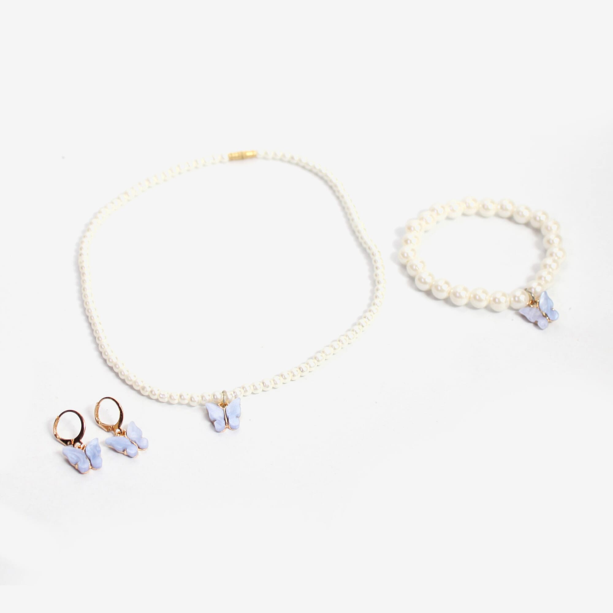 Pearls Design Necklace Set For Girls