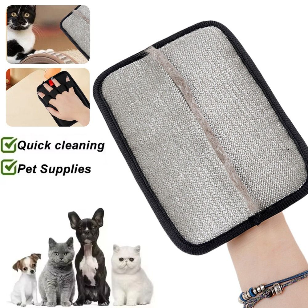New Reusable Pet Hair Remover Brush Washable Double-Sided Static Dust Brush Mesh Cloth Versatile Pet Hair Scraper Home Use