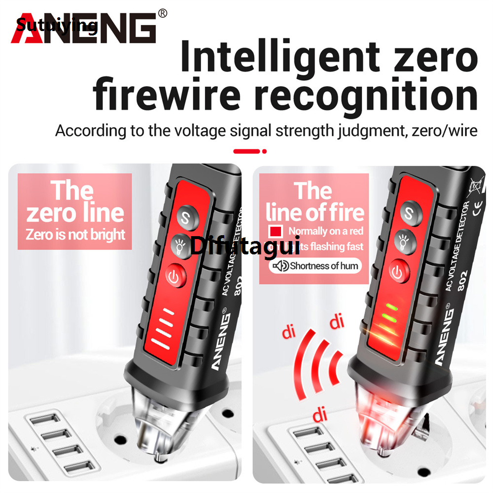 Difutagui ANENG VD802/VD806 Smart Non-contact Digital Test Pen New Arrival Hot Fifty percent discount Selling AC Voltage 12-1000V Detectors Current Electric Sensor Tester