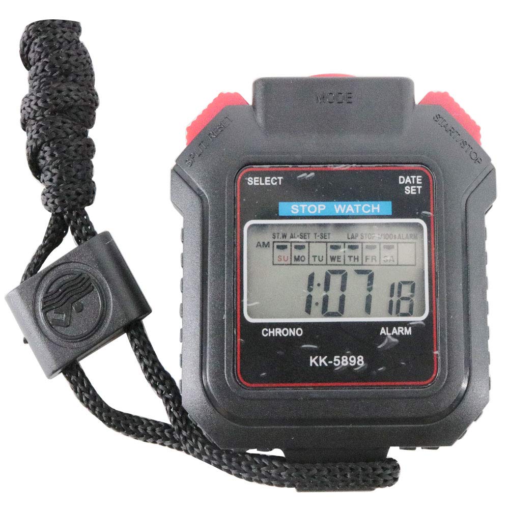 Unisex Digital Handheld Mini Pocket Stop Watch Stopwatch Timer Sport Alarm