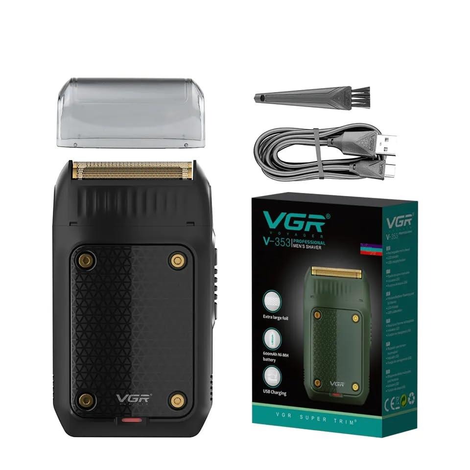 VGR V-353 Professional Electric Ultra-Thin Shaver Rechargeable Razor for Face Care Beard Trimmer Reciprocating Blade with USB Travel Shaver