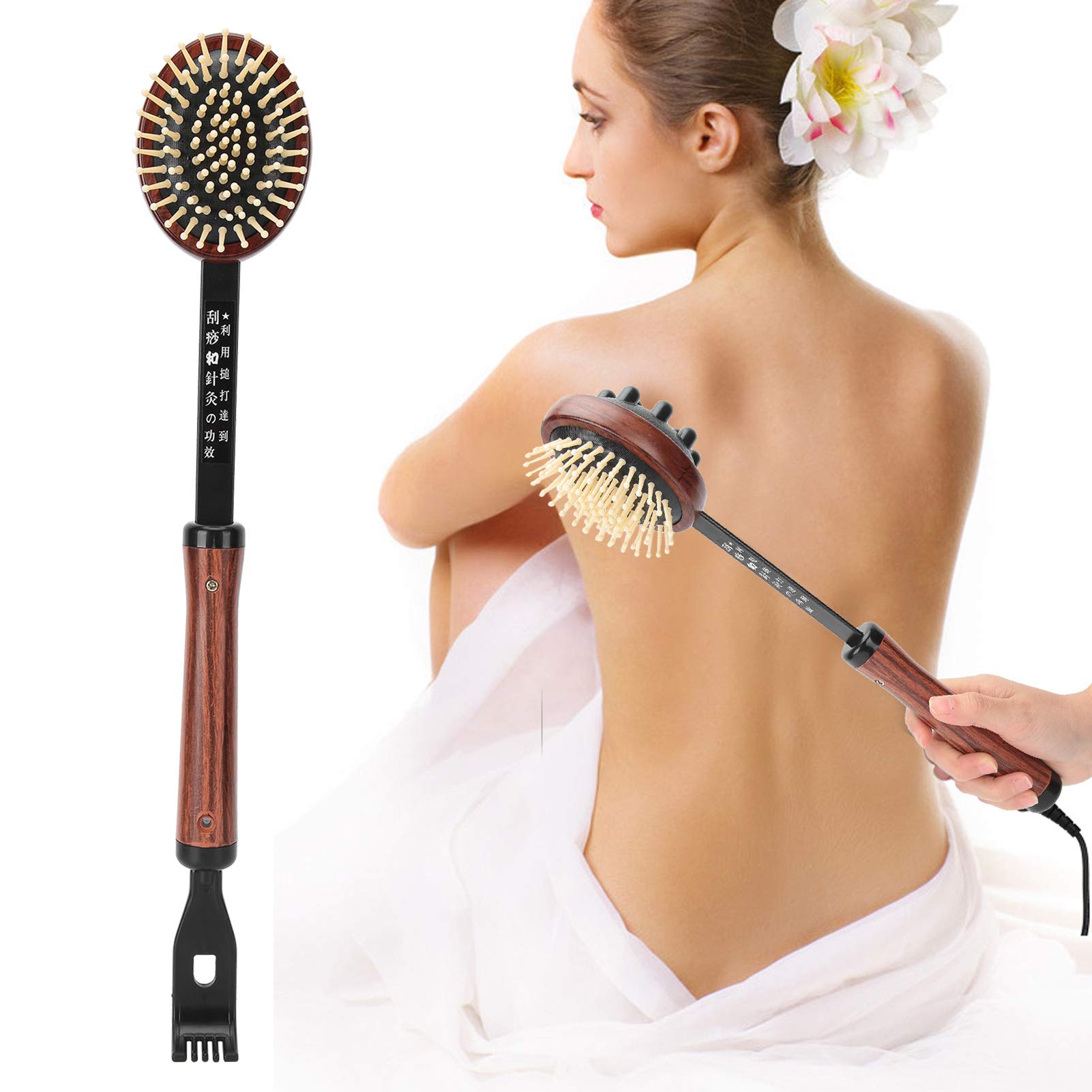 3 in 1 Back Scratcher, Massage Hammer & Scalp Massager