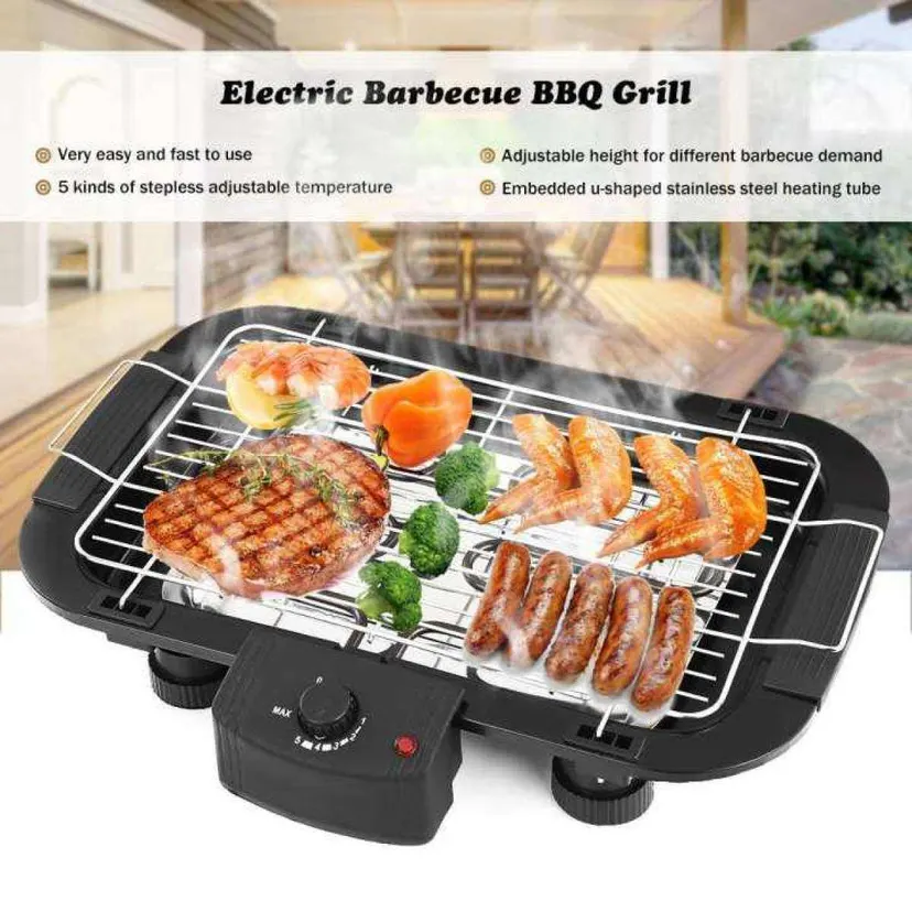 Electric Barbeque Grill and Barbeque Grill Toaster Multifunction