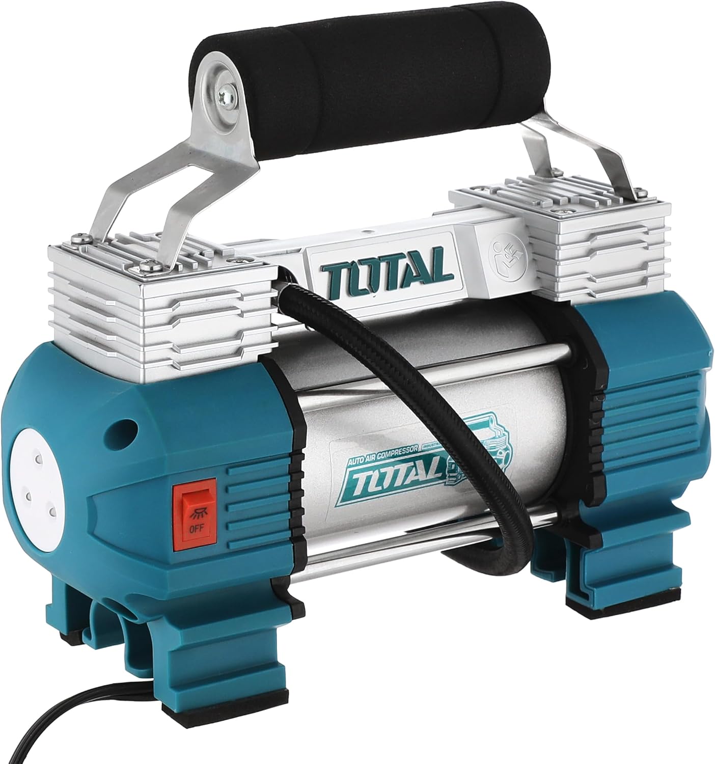 Total Tools Double Cylinder Heavy Duty Auto Air Compressor For Car And Other
