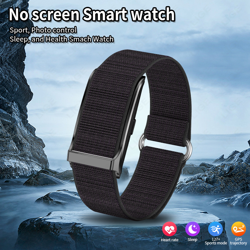 Linman LIGE 2025 New Smart Watch Men Health Fitness Track Screenless Sm2025 New art Wristband Wearable Sport Bracelet 1ATM Waterproof Smartwatch
