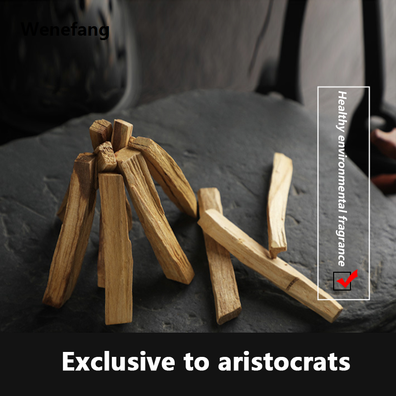 Wenefang 5Pcs /1pc Palo Santo Natural Incense Sticks Wooden Smudging Stick Profesional Aromatherapy Burn Wooden Sticks No Fragrance Home Living Room