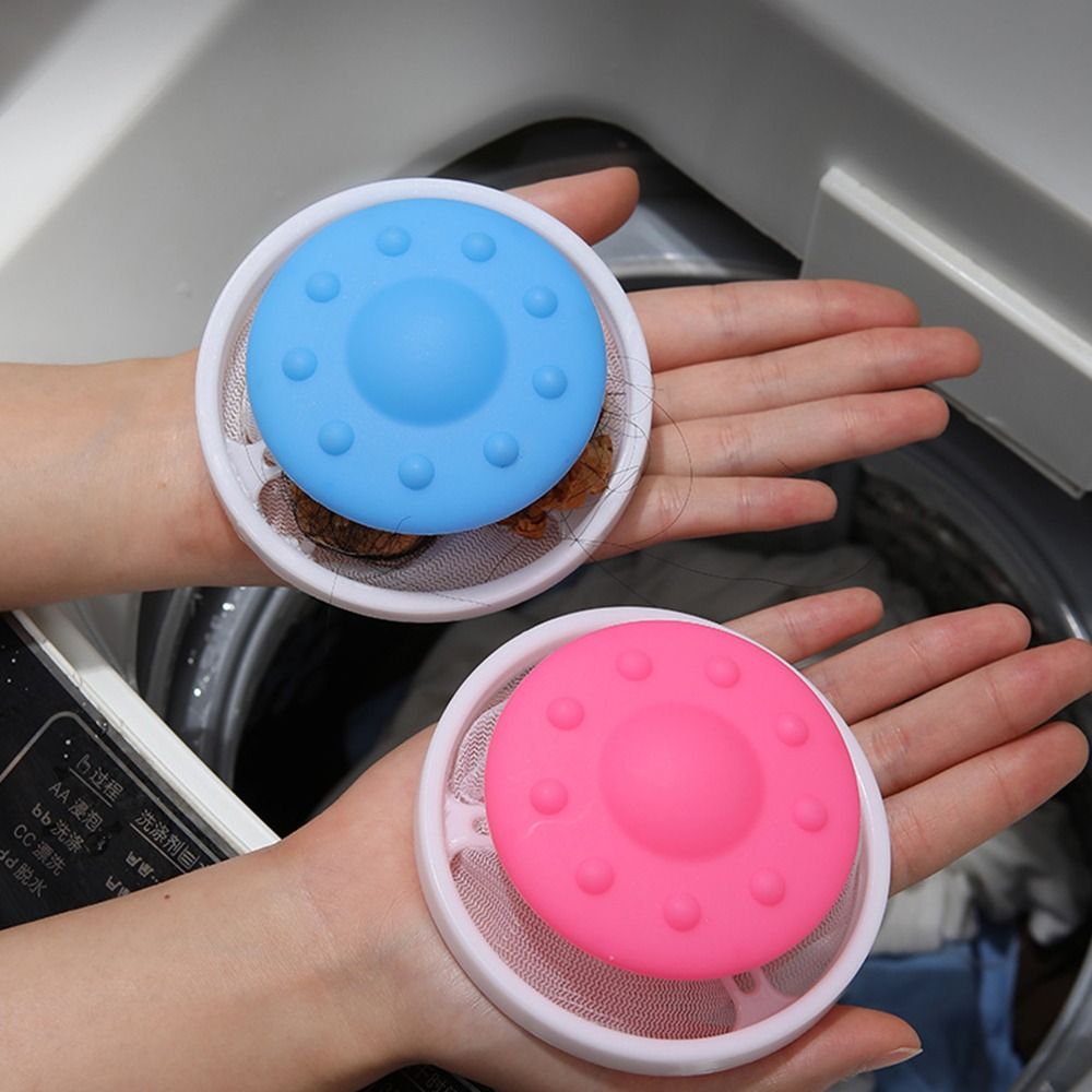 1/3Pcs New Portable Floating Hair Filtering Mesh Lint Catcher Hair Remover Household Washing Ball Net Bag Reusable Cleaning Ball Clothes