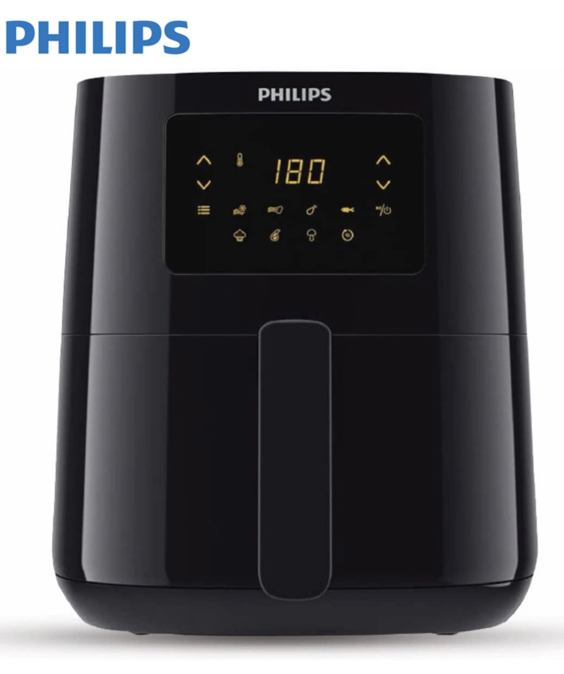 PHILIPS HD9252/90 With Touch Panel, uses up to 90% less fat, 7 Pre set Menu, 1400W, 4.1 Liter, with Rapid Air Technology Air Fryer