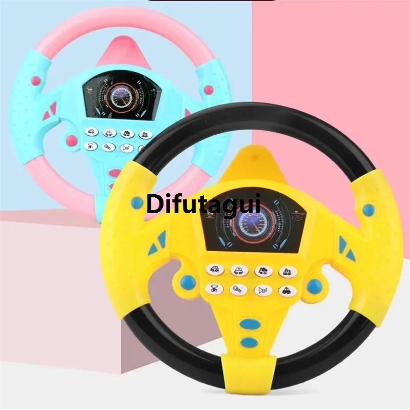 Difutagui 2025 NEW Cart Car Sounds With Light Kids Steering Wheel > Special Offer Fifty percent discount Simulated Electric Toy Gift Simulated Driver Voice Kids Gift