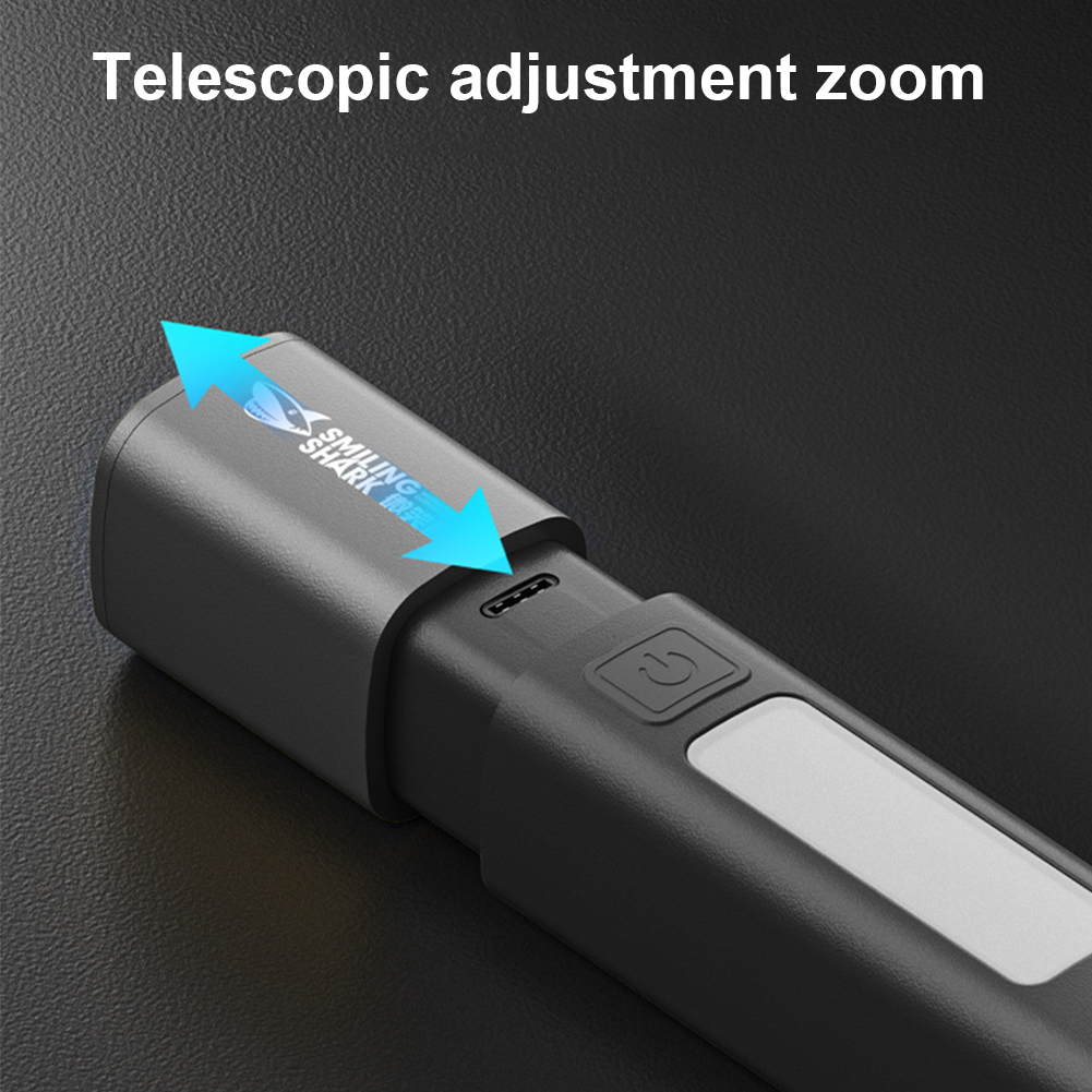 Sales promotion Mini Portable LED Torch 3 Gears Camping Powerful Flashlight 1200mAh Ultra Bright LED Torch Power Bank for Outdoor Hiking Fishing