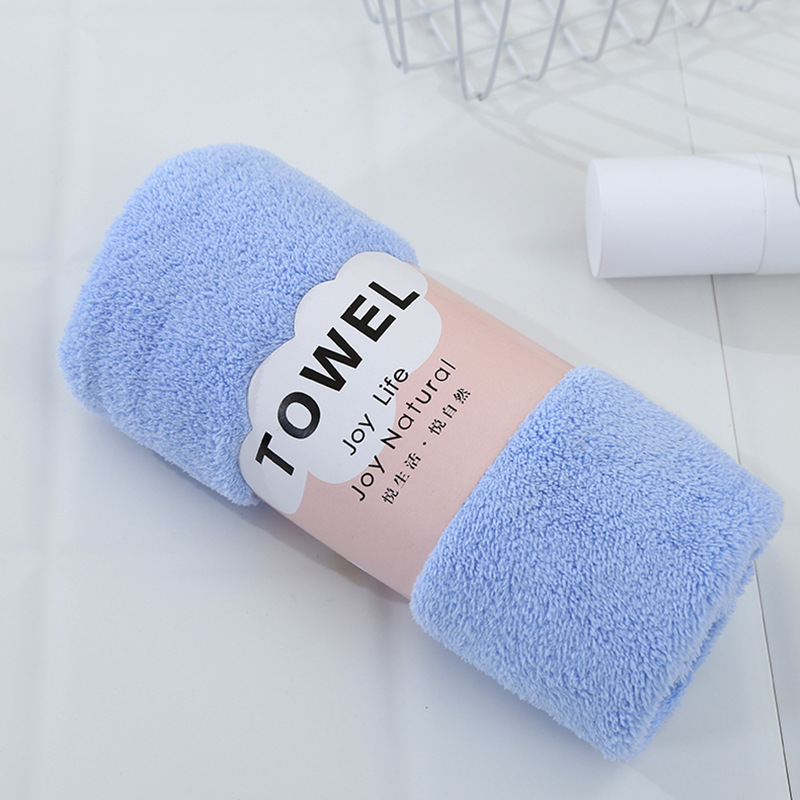 1 Piece Coral Velvet Super Soft Face Hand Towels (35cmx75cm)