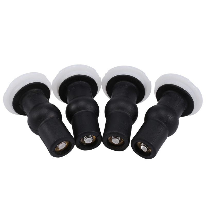 NAMUNY 4 Pack Toilet Seat Screws Toilet Seat Hinges Bolt Expanding Rubber Top Nuts Screw Fixings Fix WC Blind Hole Fittings