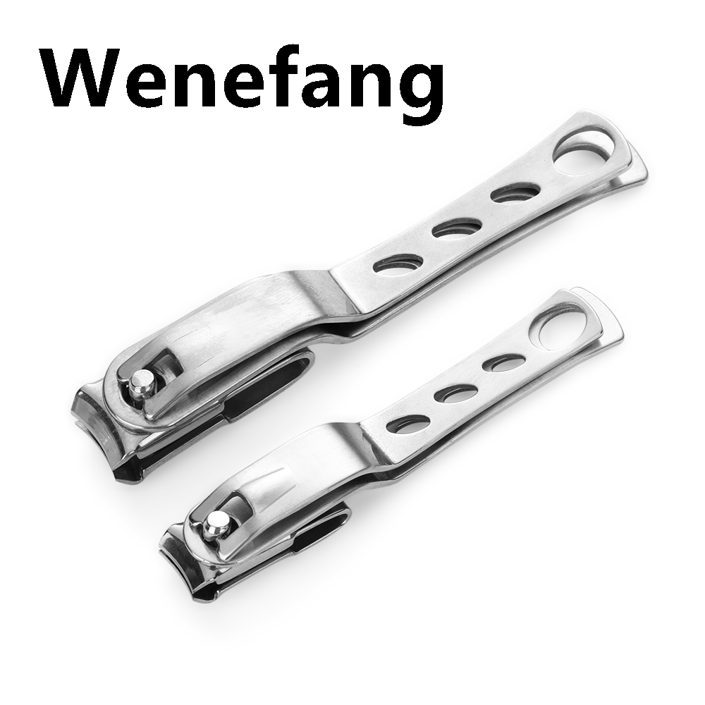 Wenefang NEW 1 PC 360 Degree Rotary Cuticle Nail Clipper Fingernail Toenail Cutter Trimmer Toe Health Care Stainless Steel Accessorices
