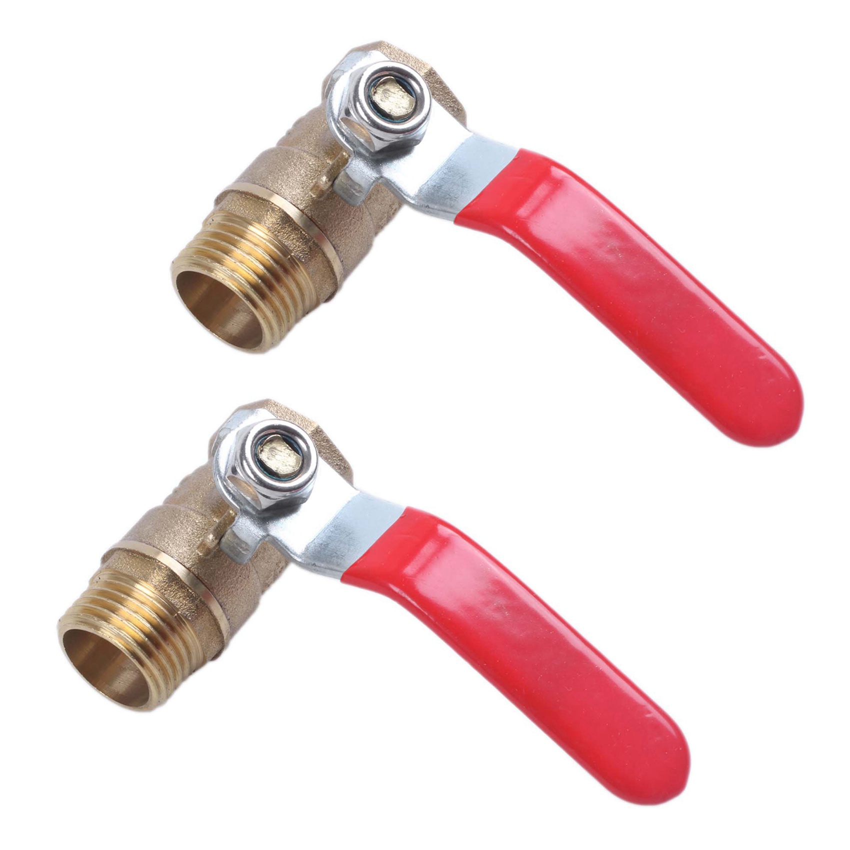 NAMUNY 2X Male to Female M/F Thread 1/2 inch Full Port Brass Water Ball Valve