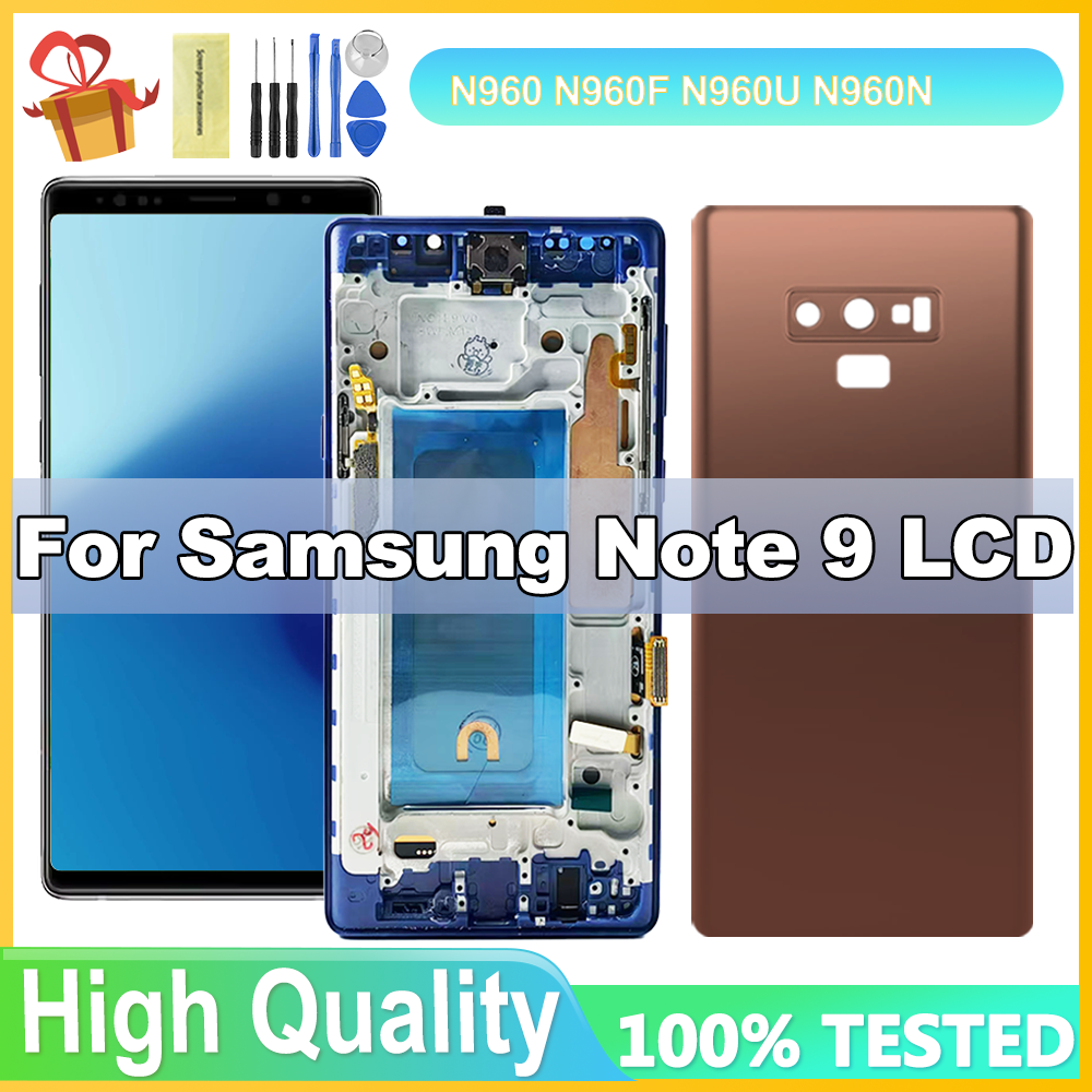 HOT NEWScreen For Samsung Note9 N960 N960F N960U LCD Display Touch Screen Digitizer with Frame For Samsumg Galaxy Note 9 Replacement