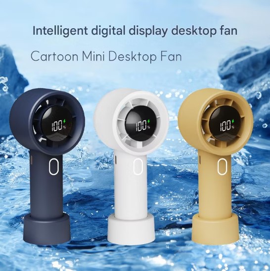 Factory DC Electric Desktop Rechargeable Table Fan with Remote Control - 9W Portable ABS Mini Standing Fan