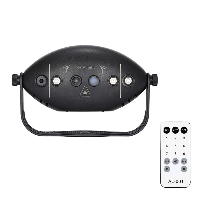 Stage Lights DJ Disco Laser Light Projector USB Lamp Wedding Home Xmas UV Decor Stage Holiday Sound Effect