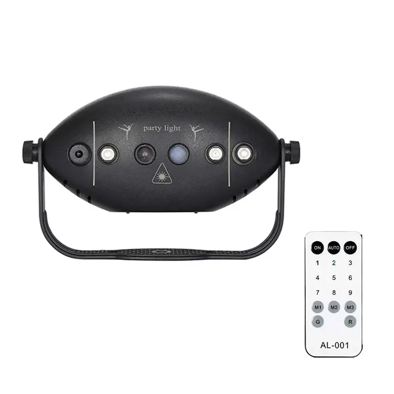 Stage Lights DJ Disco Laser Light Projector USB Lamp Wedding Home Xmas UV Decor Stage Holiday Sound Effect