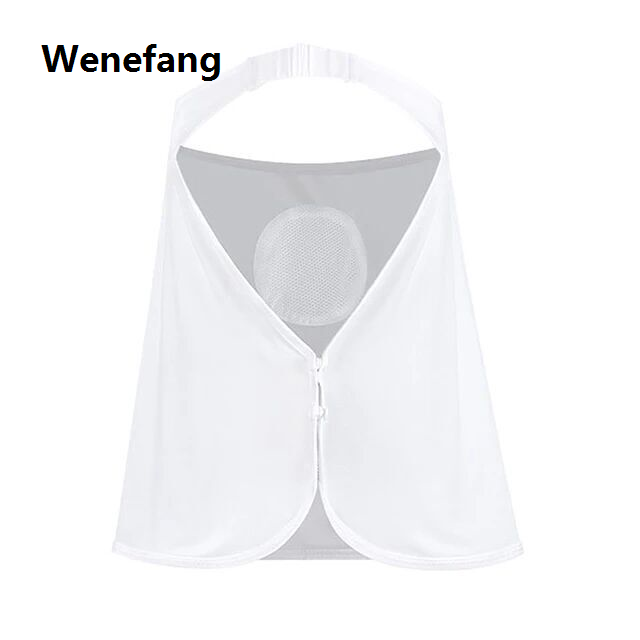 Wenefang Ice Silk Breathable Outdoor scarf, Summer White UV Protection Three-Dimensional Sunscreen Scarf
