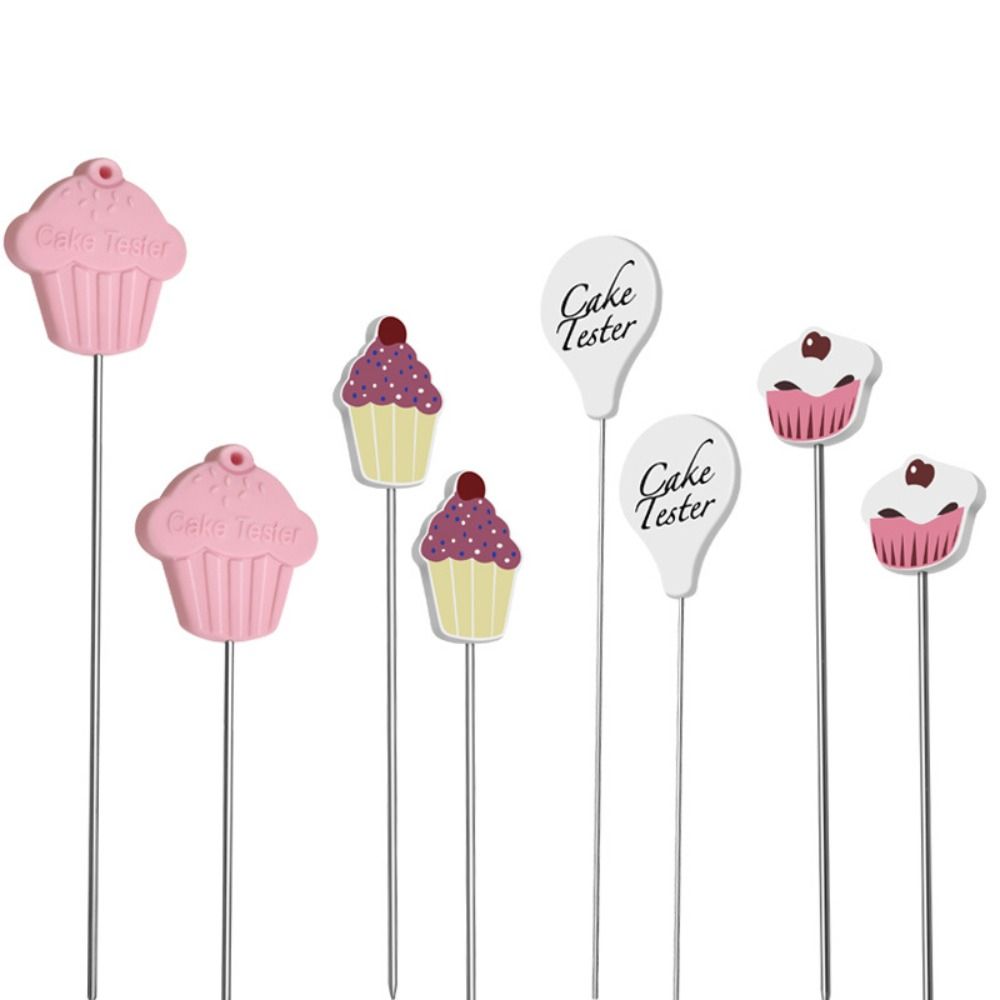 Durable Stainless Steel Cake Testing Needle Heat Resistant Handle Baking Oven Tool Cake Tester Cake Test Pin Kitchen