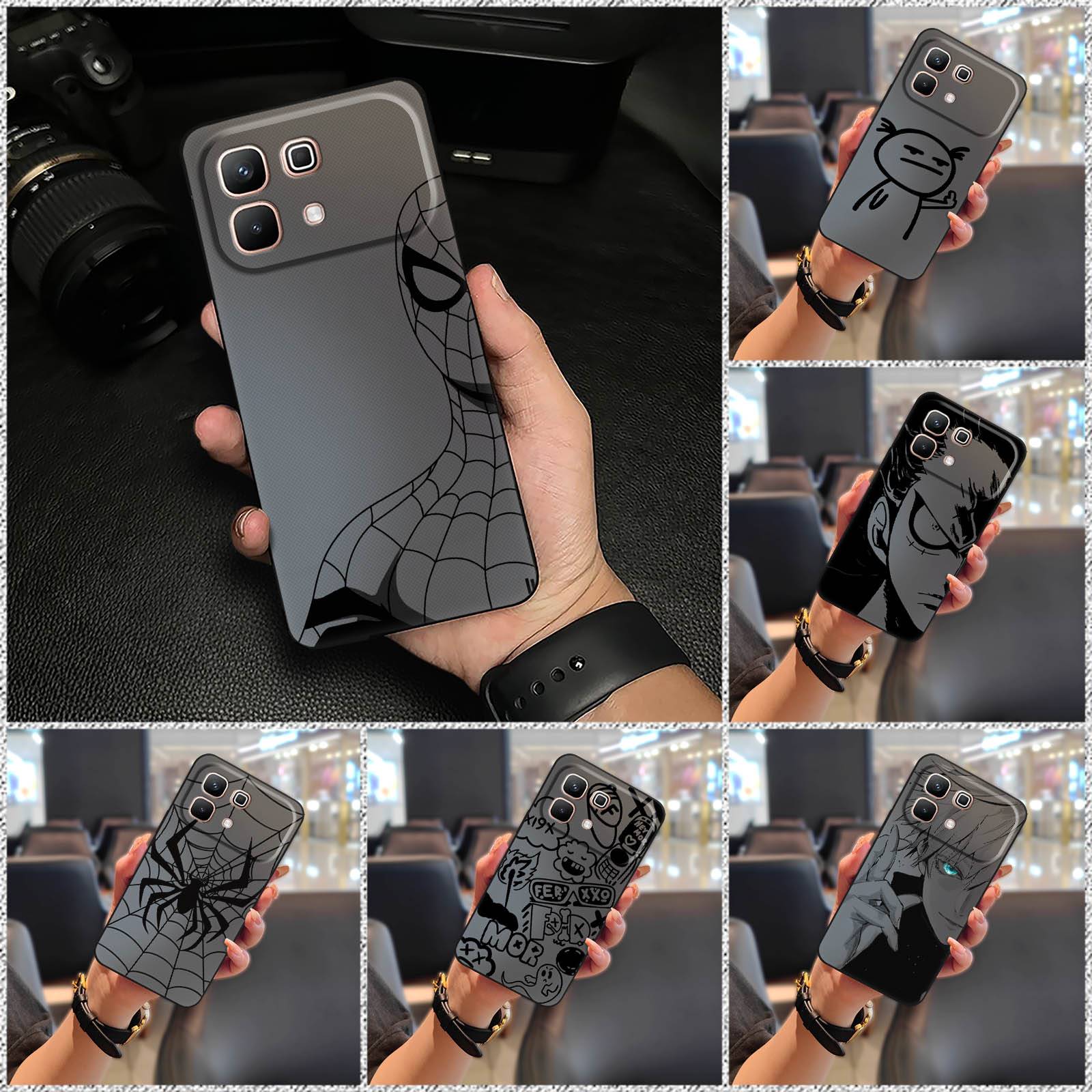 Protective Anti-dust Phone Case For infinix Note60/X6879 Anti-knock Cartoon Durable Soft case Cute Full wrap Graffiti