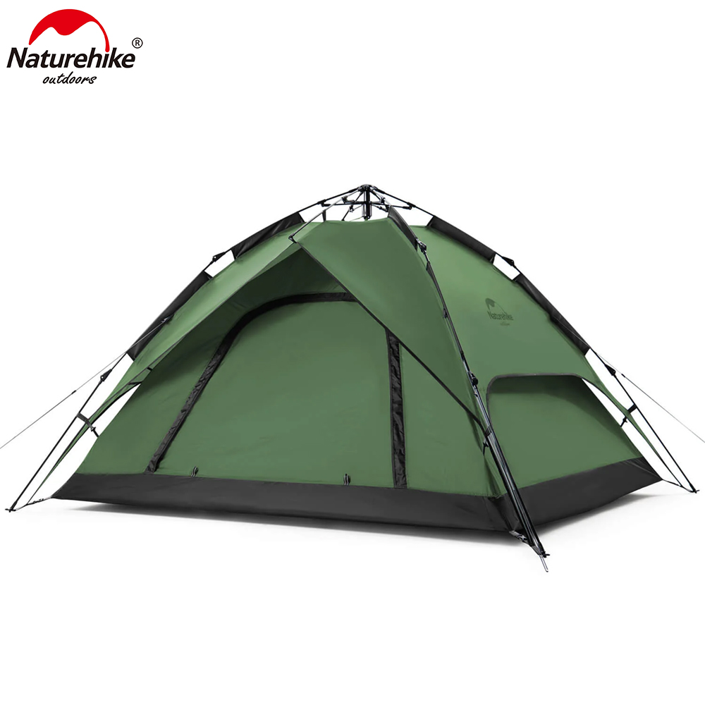 Naturehike 3-4 Person Pop Up Tent Outdoor Portable Camping Travelling Hiking Dual Purpose Automatic Tent