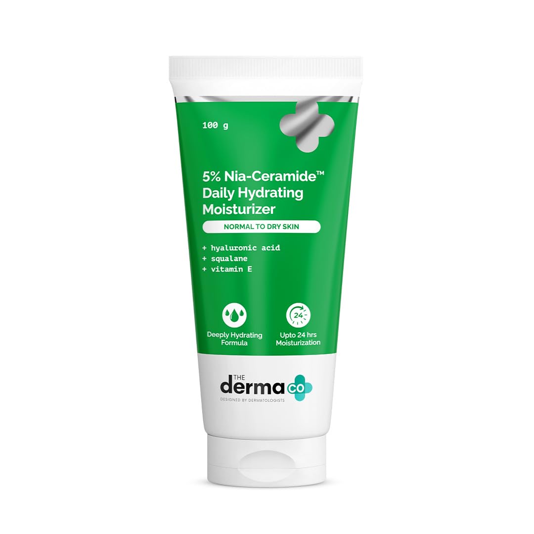The Derma Co.5% Nia-Ceramide Daily Hydrating Moisturizer with 5% Niacinamide & 2% Ceramide - 100g