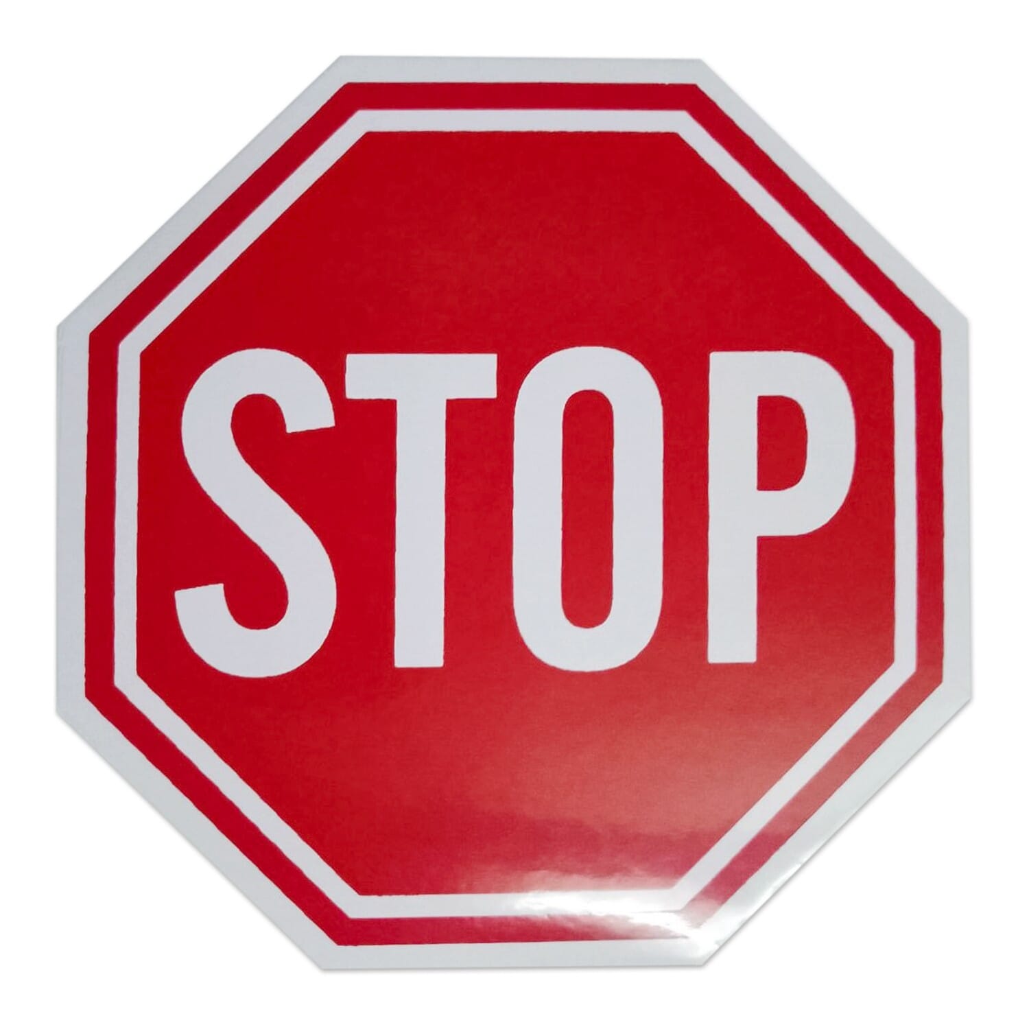 1PCS 7/7CM Red Stop Sticker For School, office Car, Bike, Laptop, Office Home And Restaurant Wall