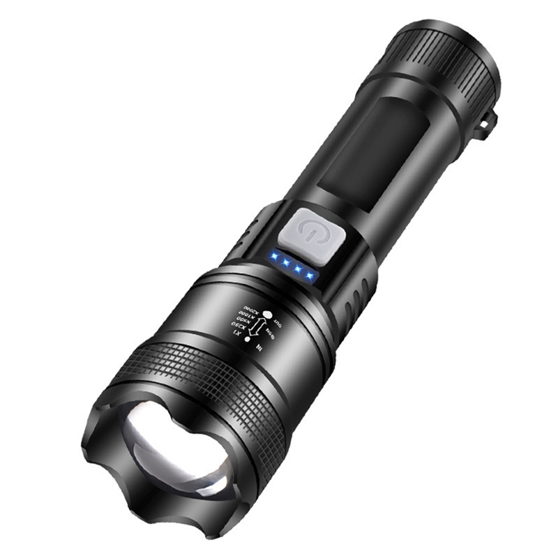 Led Flashlight P70 Torch, Powerful Zoom Telescopic, Rechargeable Portable Lantern for Camping